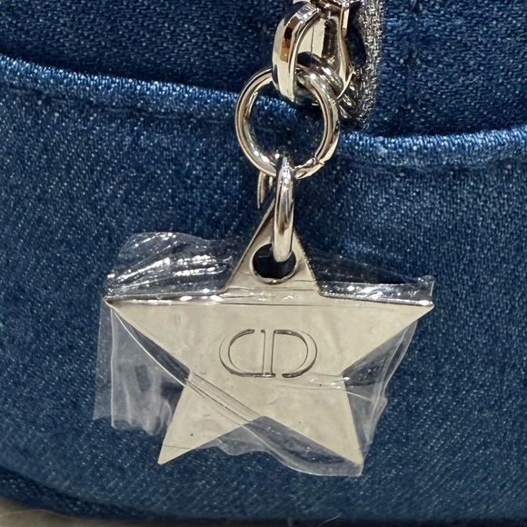 DIOR Limited Edition 2024 Beauty Denim Cosmetic Pouch Bag w/ Box + Tissue Paper - Picture 4 of 9